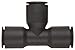Legris 3104 53 00 Nylon Push-to-Connect Fitting, Union Tee, 1/8
