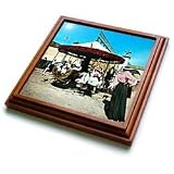 Scenes from the Past Magic Lantern Slide - Coney Island 1890s Magic Lantern Slide - Trivets