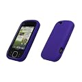 Motorola CLIQ XT - 3 Pack of Soft Silicone Gel Skin Cover Cases (Purple, Orange, Blue) for Motorola CLIQ XT