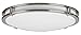 14 in. Round LED Ceiling Light in Satin Nickel (Kelvins: 2700K)