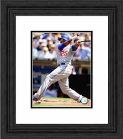 Framed Andruw Jones Los Angeles Dodgers Photograph