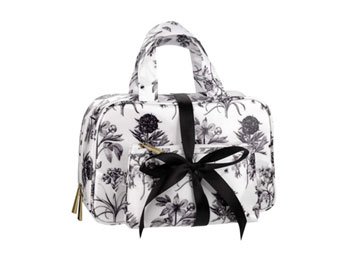 Sanderson Etchings & Roses Ivory Set of Toiletry Bags FG2110