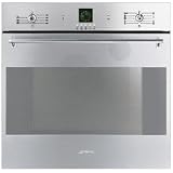 Smeg Classic Design SCP160XU 24 Single Electric Wall Oven with 2.2 cu. ft. Multifunction... by