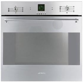 Smeg Classic Design SCP160XU 24 Single Electric Wall Oven with 2.2 cu. ft. Multifunction... by Clocks