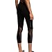 FWN Women's Yoga Capri Leggings Inner Pocket with Workout Mesh Pantset(New Size fit Well)