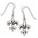 Fleur-De-Lis Earrings on French Wire