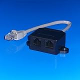 315%2BtqbsFdL. SL160  AVE A DSL LAN Internet Ethernet CAT T Adapter Verteiler 1x RJ45 Stecker männlich auf 2x RJ 45 Kupplung Buchse weiblich 15cm