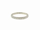 Thick Diamond Eternity Band in Platinum by Lucie Campbell