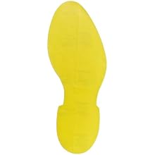 Brady 55357 12" Length, B-933 Vinyl Tape, Yellow Vinyl Footprints-Right Foot