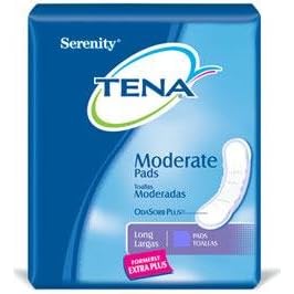 Tena Serenity Pads, Secure Bladder Protection, Moderate Long, 60-Count Package