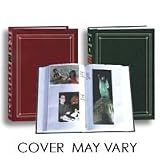 Pioneer - Pioneer APS Bi-Directional Le Memo, Post Bound Photo Album with Solid Color Covers, Holds 180 4" x 7" Photos, 2 Per Page, Black