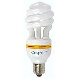 CrispAir Air Cleaning Light Bulb, 15 Watt, 6400K, Compact Flourescent