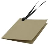 Paperchase 10 Gift Tags. Folded Kraft Design