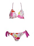 Guess Pink & Orange Retro Bikini w/Rhinestones