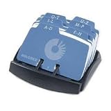 Office Products : Rolodex Open Petite File, 125-Card Capacity, 6 Guides, 2 1/4in. x 4in., Black