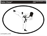 MARTIAL ARTS Oval Bumper Sticker