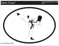 MARTIAL ARTS Oval Bumper Sticker