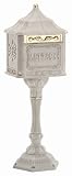 Colonial Pedestal Mailbox - Antique Mocha