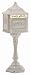 Colonial Pedestal Mailbox - Antique Mocha Image