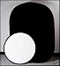 Profotoconnect 5 X 7 Collapsible Flex-out Black/White Velvet Twist Backdrop