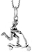 Sterling Silver Oxidized Boy on Scooter Pendant, 3/4