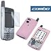 Palm Treo 650 PDA Smartphone Accessory Bundle Kit - Transparent Pink Silicone Skin Cover Case + PDA Premium Reusable Screen Protector with Lint Cleaning Cloth By Ikross