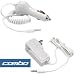 2-Piece Value Combo Pack Of Brand New Home Wall Travel Plug in Ac Charger + Vehicle Cigarette Lighter Power Car Charger with IC Chip For Apple IPOD Shuffle 2nd Generation MP3 Music Player