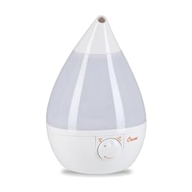 Crane Cool Mist Humidifier, Drop Shape (White)