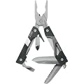 Gerber 31-000021 Vise Mini-Pliers Keychain Tool, Nine Functions (Black)