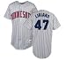 Francisco Liriano Jersey: Minnesota Twins Adult AWAY Gray # 47