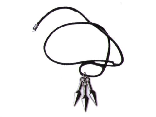 Click here to buy Ninja Gaiden II: Kunai Trio Leather Cord Necklace by Neca.