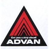 1 X Advan Racing Decal Sticker (New) White red black Size 4.5x3.8 by click2go