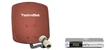 TechniSat DigiDish 33 Einteilnehmer-Set inkl. 1x Digit S2 rot/silber