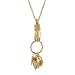 1928 Boutique Vintage Gold-Tone Victorian Charm Necklace