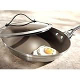 Click here to buy Calphalon Contemporay Stainless Steel Nonstick 10 Inch Covered Omelette Pan by Calphalon.