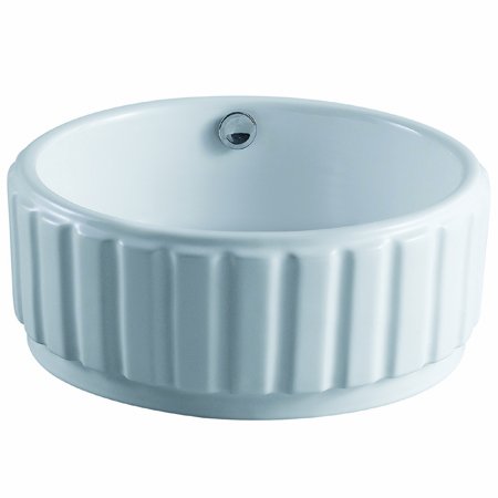 Kingston Brass EV7129 White Less Drain