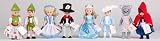 2010 Madame Alexander 8 Pcs. Doll Set Factory Sealed From Mcdonalds Contains Alice in Wonderland , Mad Hatter , Cinderella , Prince Charming , Gretel , Hansel , Little Red Riding Hood , Wendy As the Big Bad Wolf