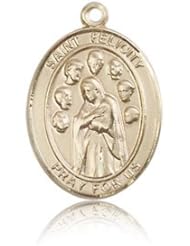 Free Engraving Included Medal-14k Gold St. Saint Felicity Medal 3/4" 8341KT w/o Chain w/Box Patron Saint of Death of Children