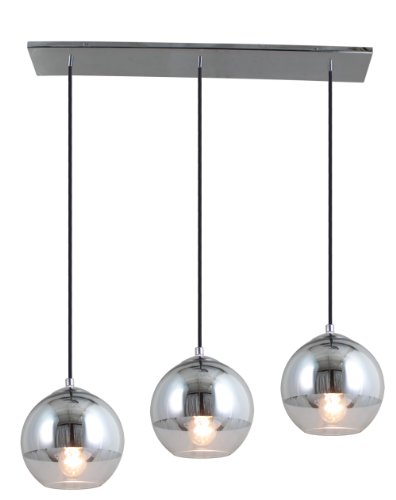  Artcraft Lighting JA798 Brooklyn Three-Light Island Fixture, Half Chrome 