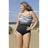 Easy Street One Piece Plus Size Tank Swimsuit by Delta Burke� - Plus Size Swimsuit Plus Size Swimsuit