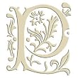 Monogram Embroidered Guest Towel - P - 1 Hand Towel