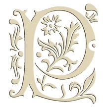 Monogram Embroidered Guest Towel - P - 1 Hand Towel