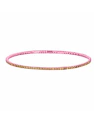 14K Pink Gold Yellow diamond Bangle