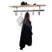 Kitchen & Housewares : Enclume SCR5 Finishing Touches Shelf Coat Rack, Hammered Steel and Wood