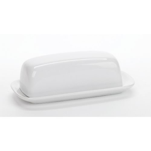 BIA Classic White Butter Dish with Cover