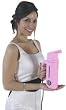 Jiffy J0901 PINK Esteam Handheld Garment Travel Steamer