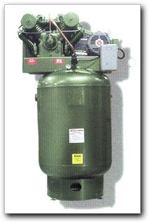 Amflo Air Compressor 10.0 HP Electric 120 gal. Vertical Commercial 3 phase
