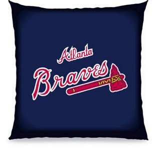 Buy Atlanta Braves 27 inch Floor Pillow by Biederlack