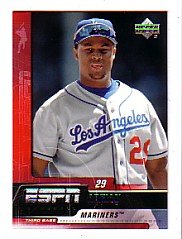 2005 Upper Deck ESPN #43 Adrian Beltre Seattle Mariners Baseball Card - Mint Condition- Shipped In Protective Screwdown Case!