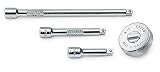 SK 4940 4 Piece 1/4-Inch Drive Extension and Thumbwheel Ratchet Set